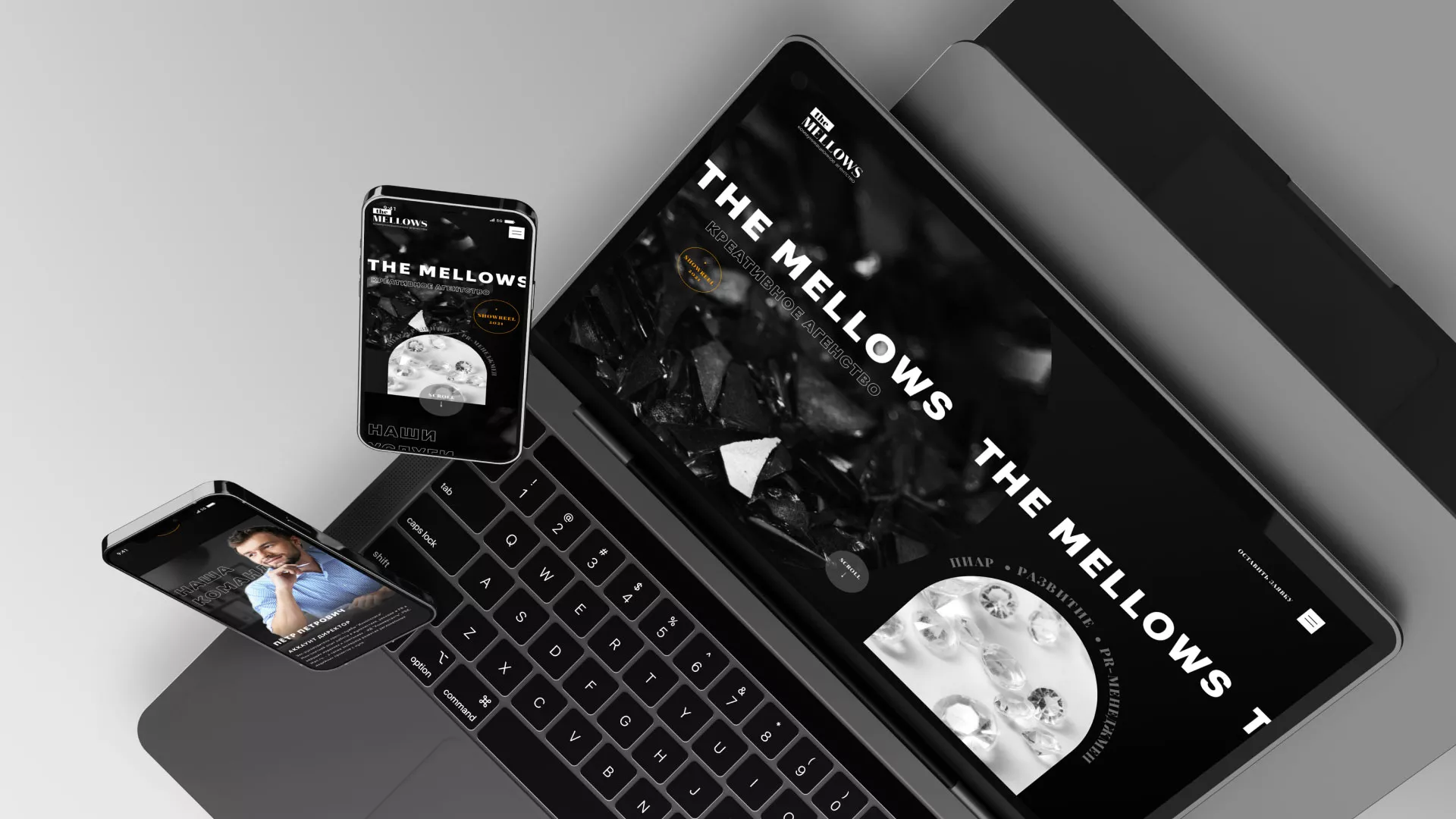 Разработка сайта креативного агентства «The Mellows» в Алейске