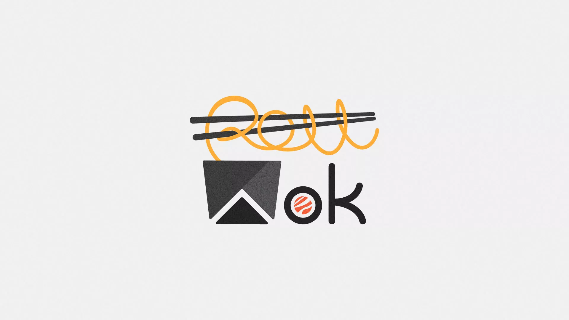 Разработка логотипа в Алейске для суши-бара «Roll Wok Club»