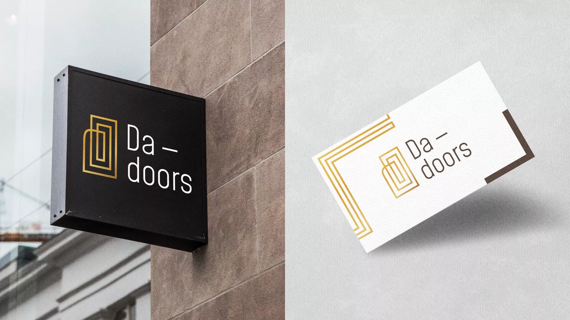 Разработка логотипа для компании «DA-DOORS» в Алейске